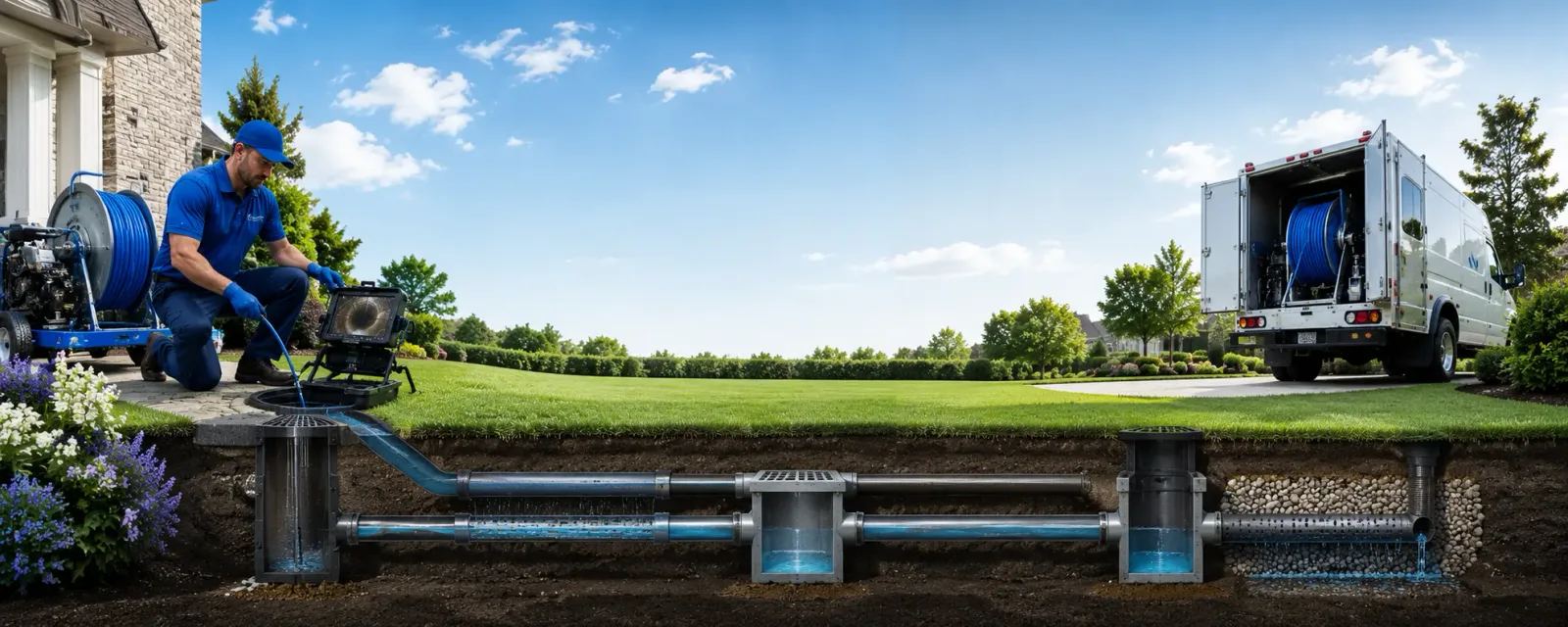 Outdoor drain cleaning information for Whitesville, NY